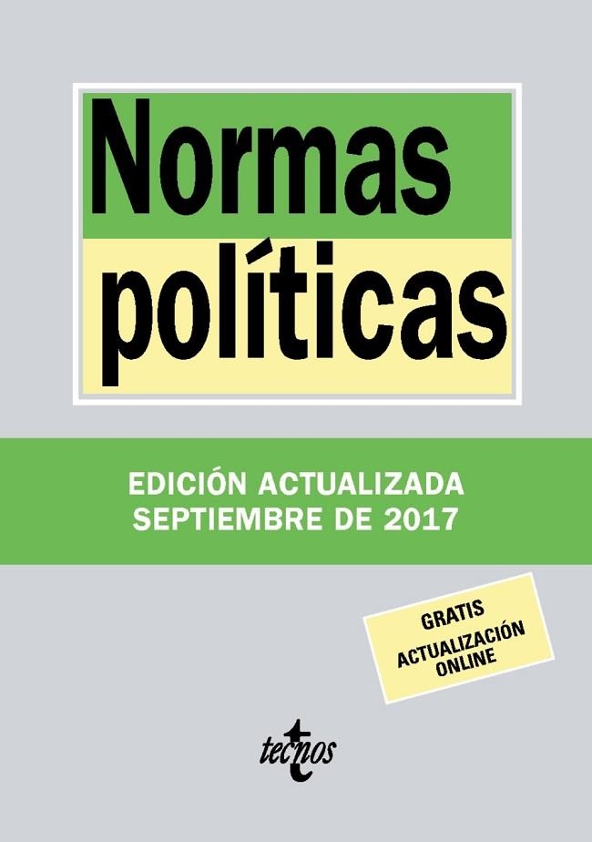 NORMAS POLÍTICAS | 9788430971794 | EDITORIAL TECNOS | Llibreria Online de Vilafranca del Penedès | Comprar llibres en català