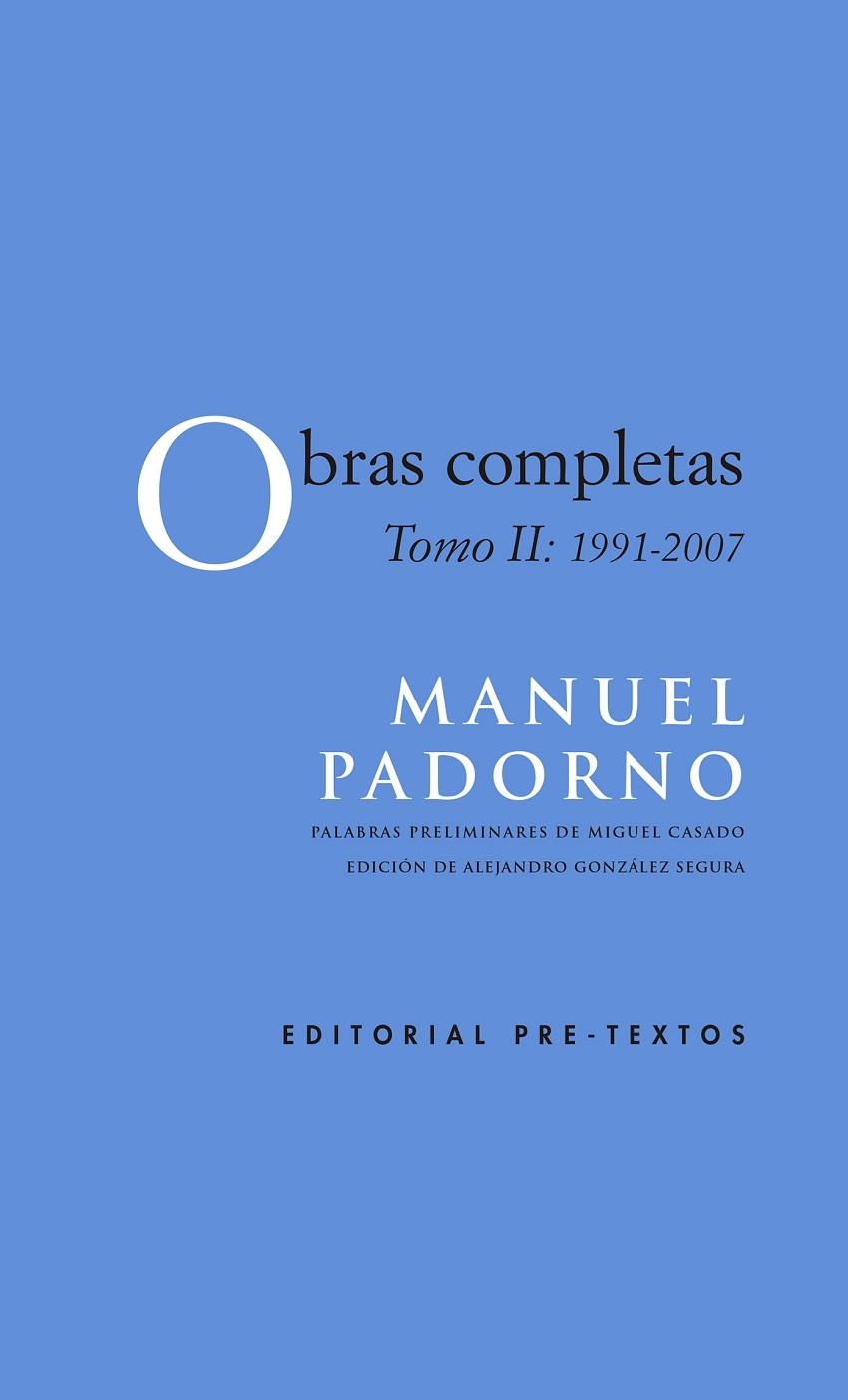 OBRAS COMPLETAS | 9788417143022 | PADORNO NAVARRO, MANUEL | Llibreria Online de Vilafranca del Penedès | Comprar llibres en català