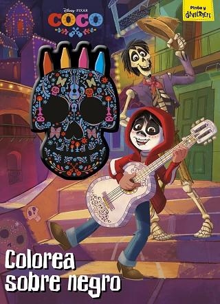 COCO COLOREA SOBRE NEGRO | 9788416913718 | DISNEY | Llibreria Online de Vilafranca del Penedès | Comprar llibres en català