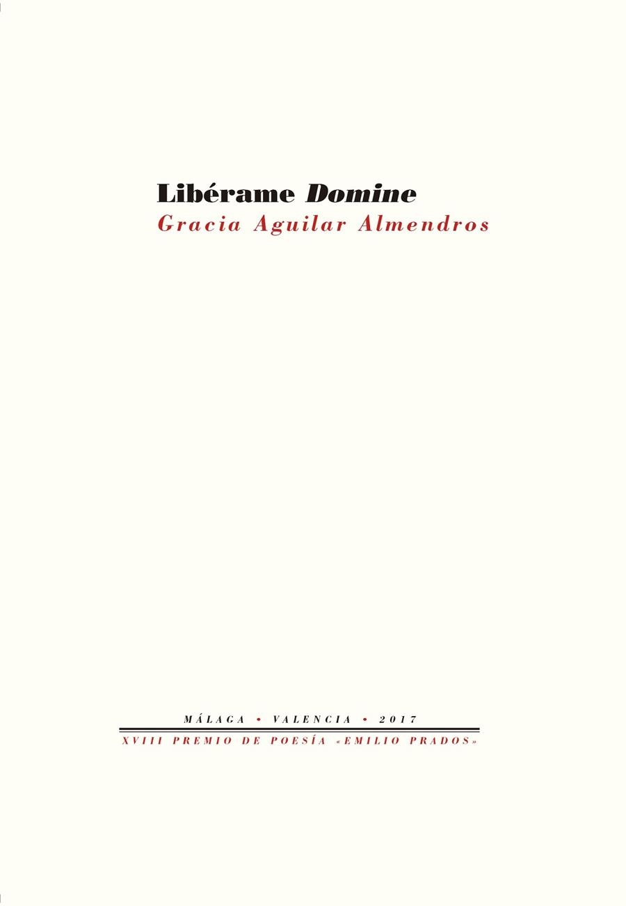 LIBÉRAME DOMINE | 9788417143176 | AGUILAR ALMENDROS, GRACIA | Llibreria Online de Vilafranca del Penedès | Comprar llibres en català