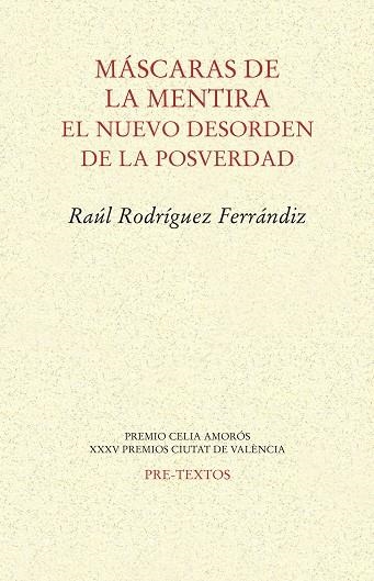 MÁSCARAS DE LA MENTIRA | 9788417143299 | RODRÍGUEZ FERRÁNDIZ, RAÚL | Llibreria Online de Vilafranca del Penedès | Comprar llibres en català