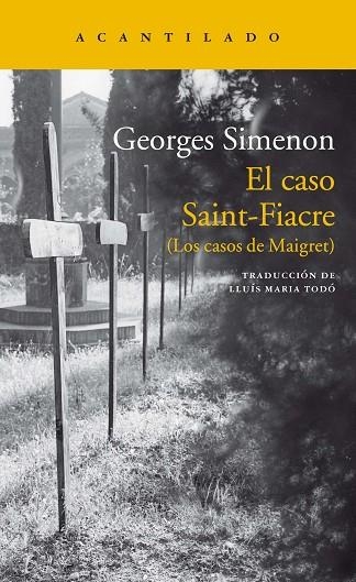 EL CASO SAINT-FIACRE | 9788417346133 | SIMENON, GEORGES | Llibreria Online de Vilafranca del Penedès | Comprar llibres en català