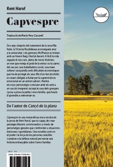 CAPVESPRE | 9788417339081 | HARUF, KENT | Llibreria Online de Vilafranca del Penedès | Comprar llibres en català