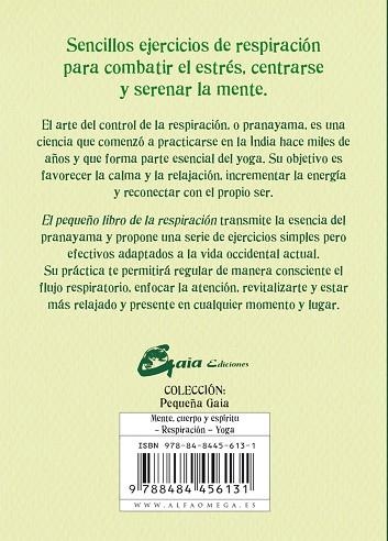 EL PEQUEÑO LIBRO DE LA RESPIRACIÓN | 9788484456131 | SHAW, SCOTT | Llibreria Online de Vilafranca del Penedès | Comprar llibres en català