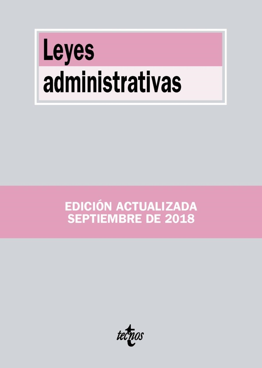 LEYES ADMINISTRATIVAS SETEMBRE 2018 | 9788430974955 | AA VV | Llibreria Online de Vilafranca del Penedès | Comprar llibres en català