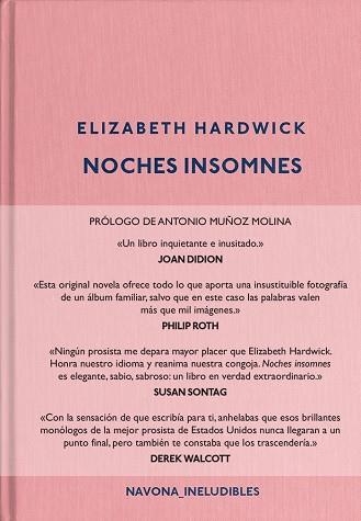 NOCHES INSOMNES | 9788417181284 | HARDWICK, ELIZABETH | Llibreria L'Odissea - Libreria Online de Vilafranca del Penedès - Comprar libros