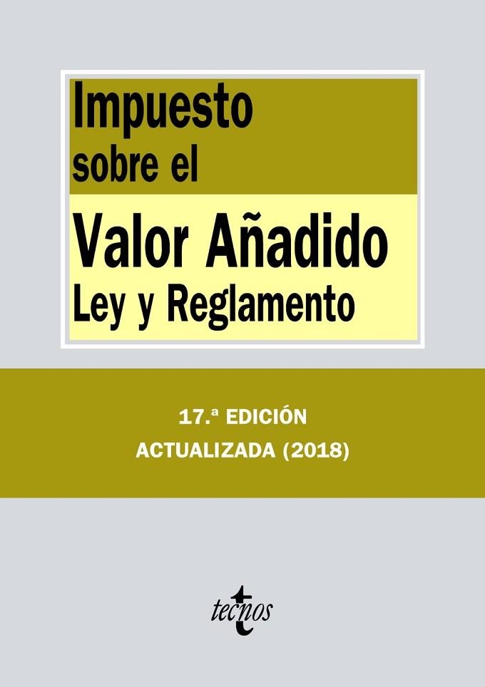 IMPUESTO SOBRE EL VALOR AÑADIDO | 9788430975396 | EDITORIAL TECNOS | Llibreria Online de Vilafranca del Penedès | Comprar llibres en català