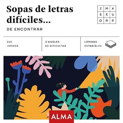 SOPA DE LETRAS DIFÍCILES DE ENCONTRAR (CUADRADOS DE DIVERSIÓN) | 9788417430283 | ZUGARTO | Llibreria Online de Vilafranca del Penedès | Comprar llibres en català