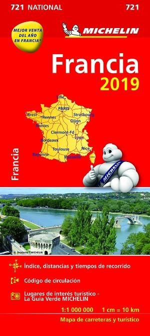 MAPA NACIONAL FRANCIA 2019 | 9782067236530 | AA VV | Llibreria Online de Vilafranca del Penedès | Comprar llibres en català