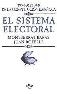 EL SISTEMA ELECTORAL | 9788430929160 | BOTELLA AUSINA, JUAN/BARAS GÓMEZ, MONTSERRAT | Llibreria Online de Vilafranca del Penedès | Comprar llibres en català