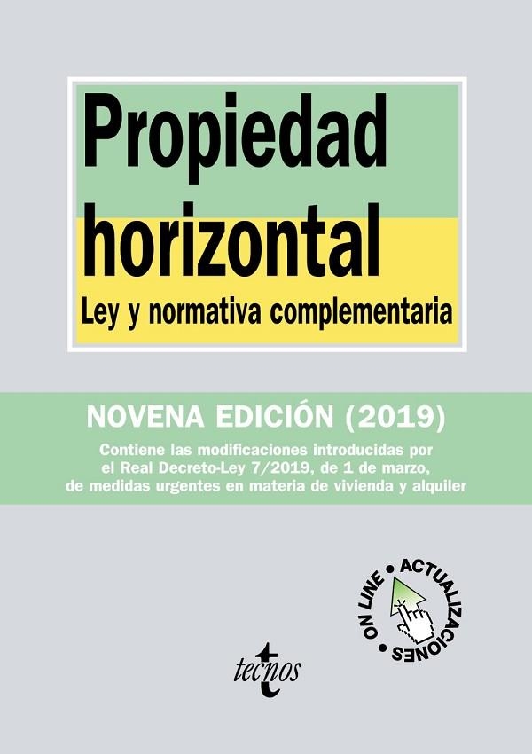 PROPIEDAD HORIZONTAL | 9788430976881 | EDITORIAL TECNOS | Llibreria Online de Vilafranca del Penedès | Comprar llibres en català