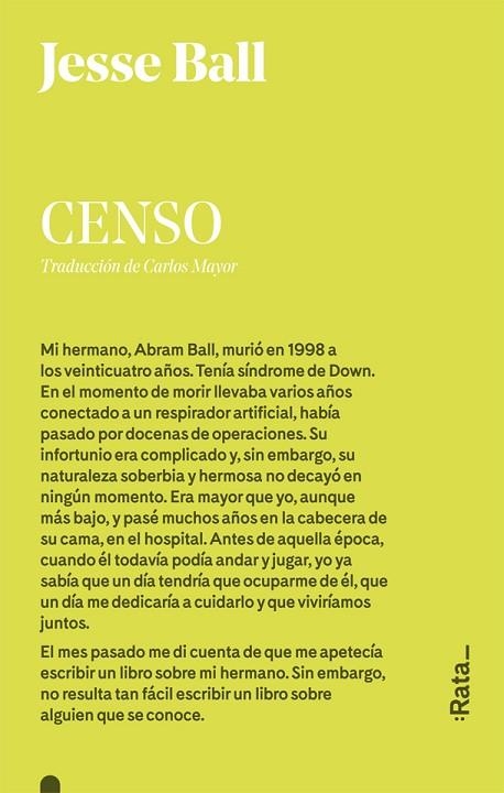 CENSO | 9788416738304 | JESSE/BALL | Llibreria Online de Vilafranca del Penedès | Comprar llibres en català