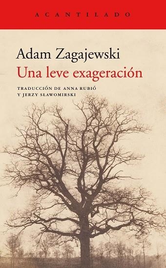 UNA LEVE EXAGERACIÓN | 9788417346980 | ZAGAJEWSKI, ADAM | Llibreria Online de Vilafranca del Penedès | Comprar llibres en català