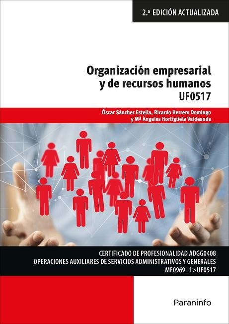 ORGANIZACIÓN EMPRESARIAL Y DE RECURSOS HUMANOS | 9788428341943 | HERRERO DOMINGO, RICARDO/HORTIGÜELA VALDEANDE, MARÍA ANGELES/SÁNCHEZ ESTELLA, ÓSCAR | Llibreria Online de Vilafranca del Penedès | Comprar llibres en català