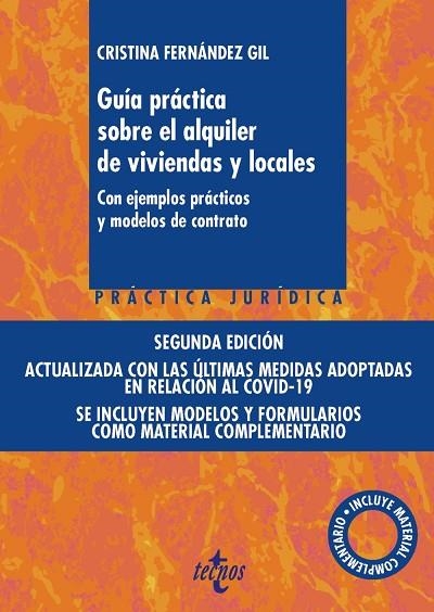 GUÍA PRÁCTICA SOBRE EL ALQUILER DE VIVIENDAS Y LOCALES | 9788430979066 | FERNÁNDEZ GIL, CRISTINA | Llibreria Online de Vilafranca del Penedès | Comprar llibres en català