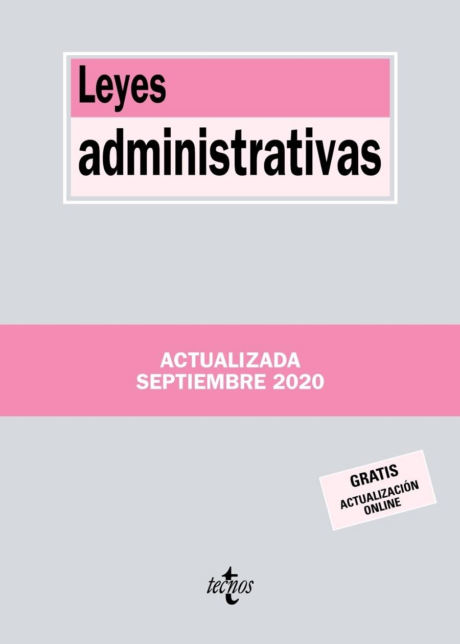 LEYES ADMINISTRATIVAS | 9788430980079 | EDITORIAL TECNOS | Llibreria Online de Vilafranca del Penedès | Comprar llibres en català