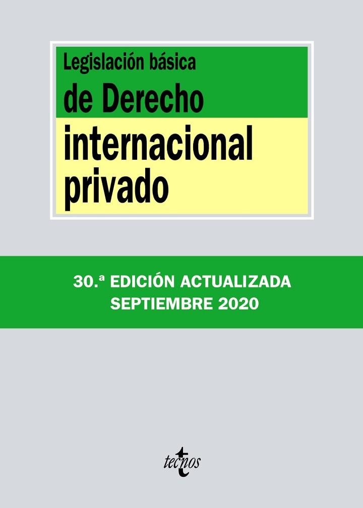 LEGISLACIÓN BÁSICA DE DERECHO INTERNACIONAL PRIVADO | 9788430980123 | EDITORIAL TECNOS | Llibreria Online de Vilafranca del Penedès | Comprar llibres en català