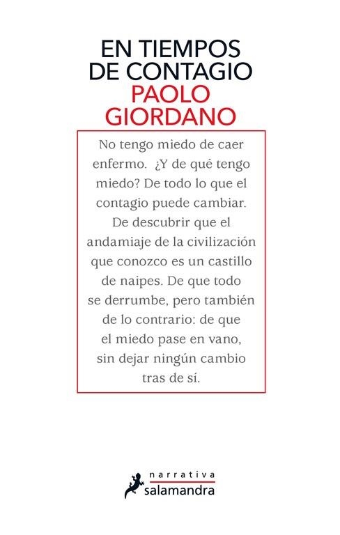 EN TIEMPOS DE CONTAGIO | 9788418107542 | GIORDANO, PAOLO | Llibreria Online de Vilafranca del Penedès | Comprar llibres en català