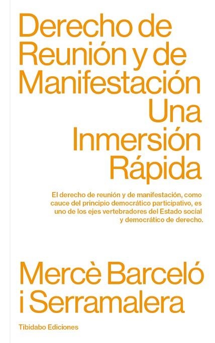 DERECHO DE REUNIÓN Y DE MANIFESTACIÓN | 9788413475806 | BARCELÓ I SERRAMALERA, MERCÈ | Llibreria Online de Vilafranca del Penedès | Comprar llibres en català