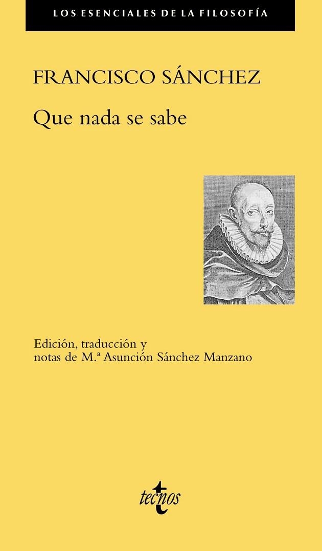 QUE NADA SE SABE | 9788430978946 | SÁNCHEZ, FRANCISCO | Llibreria Online de Vilafranca del Penedès | Comprar llibres en català