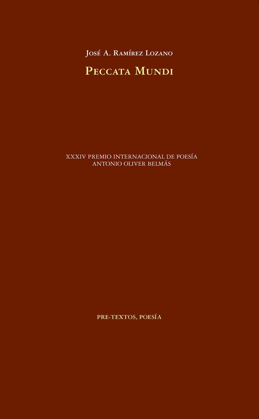 PECCATA MUNDI | 9788418178641 | RAMÍREZ LOZANO, JOSÉ A. | Llibreria Online de Vilafranca del Penedès | Comprar llibres en català