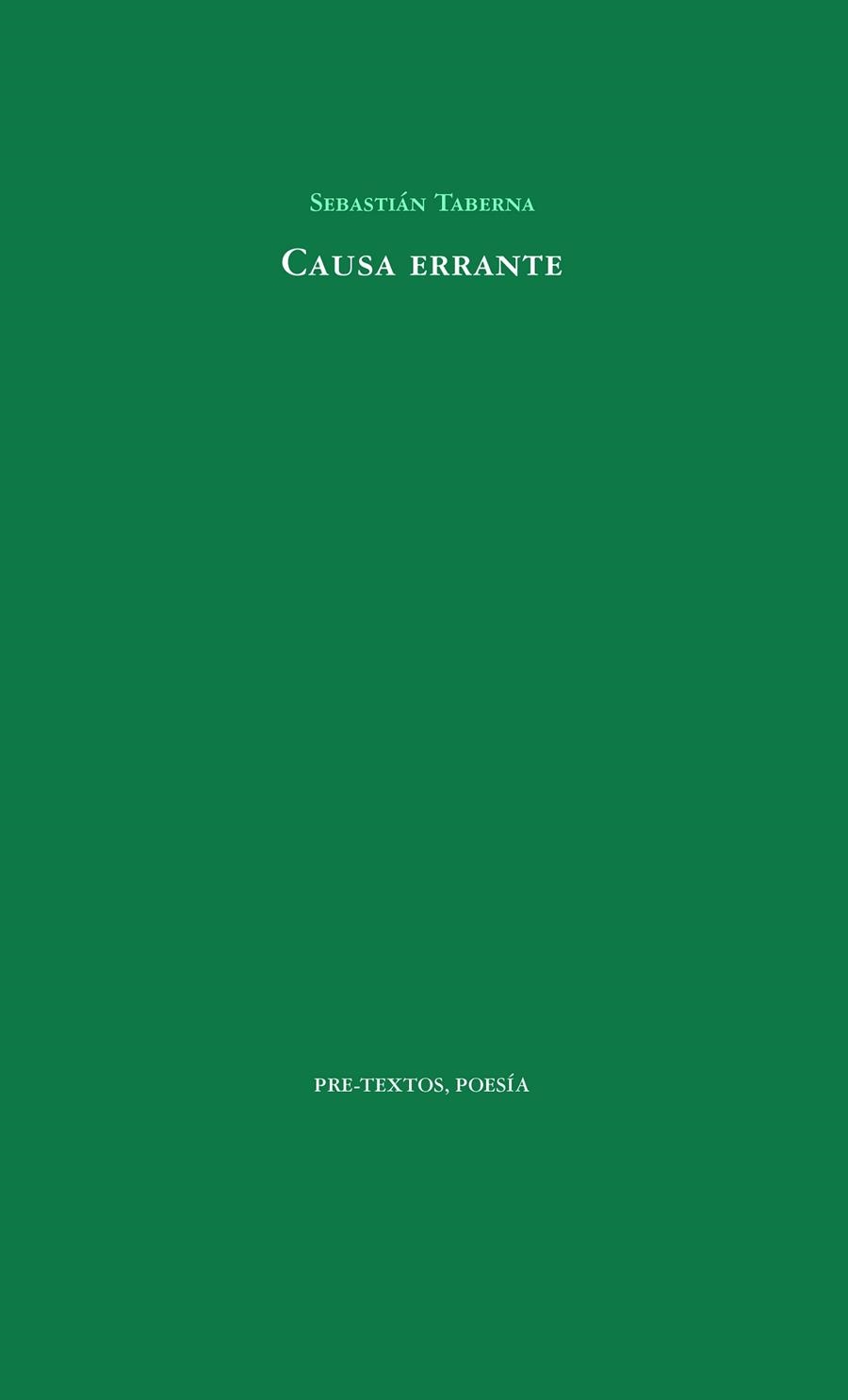 CAUSA ERRANTE | 9788418178139 | TABERNA, SEBASTIÁN | Llibreria Online de Vilafranca del Penedès | Comprar llibres en català