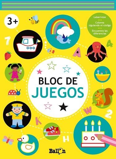 BLOC DE JUEGOS +3 AMARILLO | 9789403226118 | BALLON | Llibreria Online de Vilafranca del Penedès | Comprar llibres en català