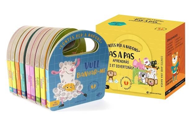 CONTES PER A NADONS - LOT DE CONTES PAS A PAS, APRENDRÀS I ET DIVERTIRÀS | 9788417207588 | BURGUEÑO, ESTHER | Llibreria L'Odissea - Libreria Online de Vilafranca del Penedès - Comprar libros