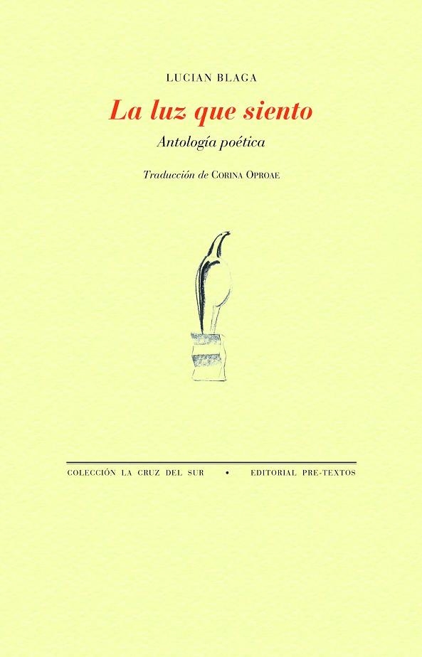 LA LUZ QUE SIENTO | 9788418935305 | BLAGA, LUCIAN | Llibreria Online de Vilafranca del Penedès | Comprar llibres en català