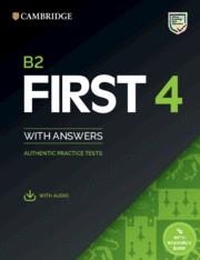 B2 FIRST 4. STUDENT'S BOOK WITH ANSWERS WITH AUDIO WITH RESOURCE BANK | 9781108780148 | ANÓNIMO | Llibreria Online de Vilafranca del Penedès | Comprar llibres en català