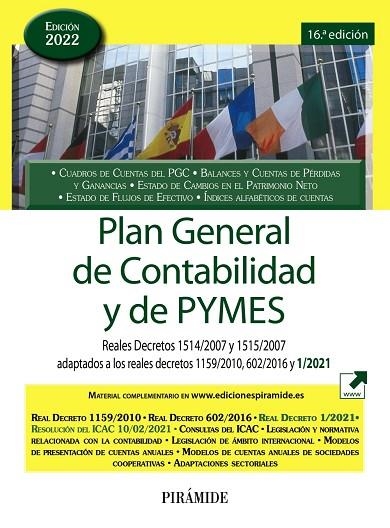 PLAN GENERAL DE CONTABILIDAD Y DE PYMES 2022 | 9788436846911 | EDICIONES PIRÁMIDE | Llibreria Online de Vilafranca del Penedès | Comprar llibres en català