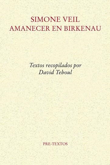 AMANECER EN BIRKENAU | 9788418935350 | VEIL, SIMONE | Llibreria Online de Vilafranca del Penedès | Comprar llibres en català