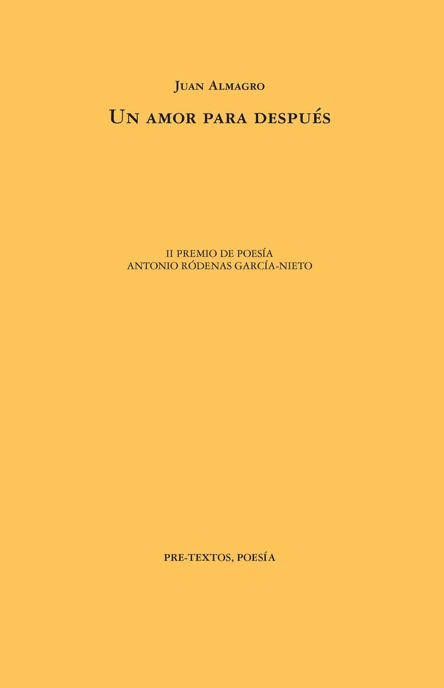 UN AMOR PARA DESPUÉS | 9788418935824 | ALMAGRO, JUAN | Llibreria Online de Vilafranca del Penedès | Comprar llibres en català