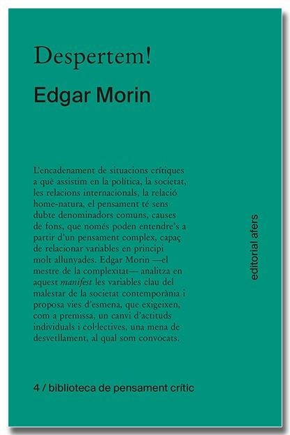 DESPERTEM | 9788418618406 | MORIN, EDGAR | Llibreria Online de Vilafranca del Penedès | Comprar llibres en català