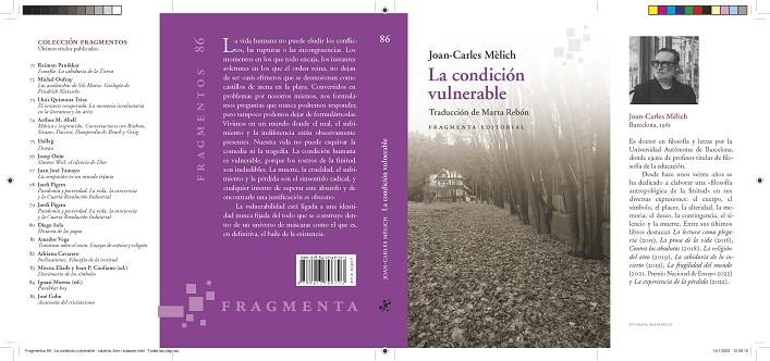 LA CONDICIÓN VULNERABLE | 9788417796723 | MÈLICH, JOAN-CARLES | Llibreria L'Odissea - Libreria Online de Vilafranca del Penedès - Comprar libros