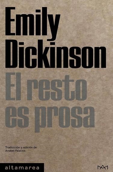 EL RESTO ES PROSA | 9788419583192 | DICKINSON, EMILY | Llibreria Online de Vilafranca del Penedès | Comprar llibres en català