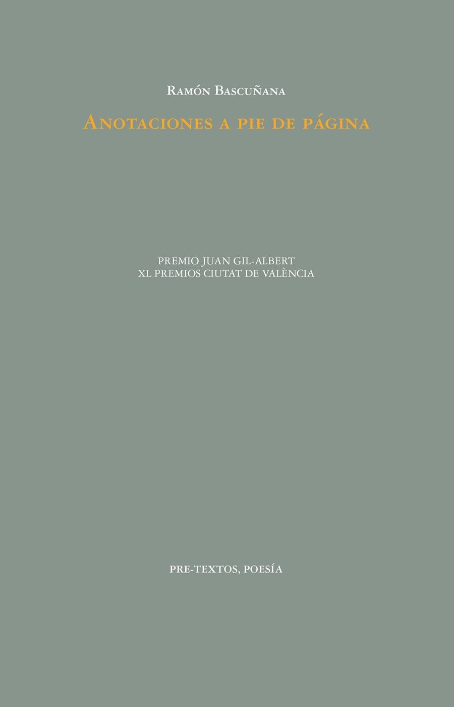 ANOTACIONES A PIE DE PAGINA | 9788419633248 | BASCUÑANA, RAMÓN | Llibreria Online de Vilafranca del Penedès | Comprar llibres en català