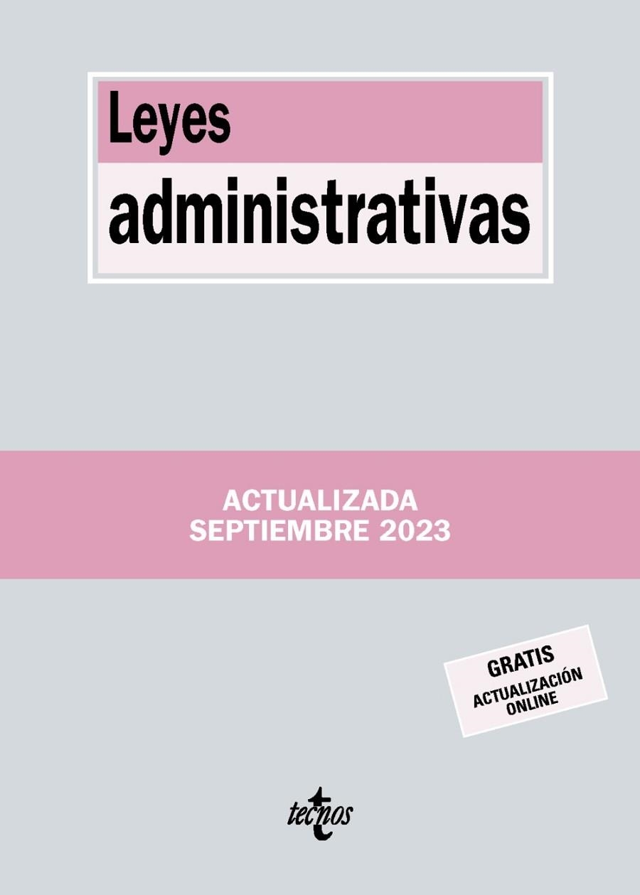 LEYES ADMINISTRATIVAS | 9788430988532 | EDITORIAL TECNOS | Llibreria L'Odissea - Libreria Online de Vilafranca del Penedès - Comprar libros