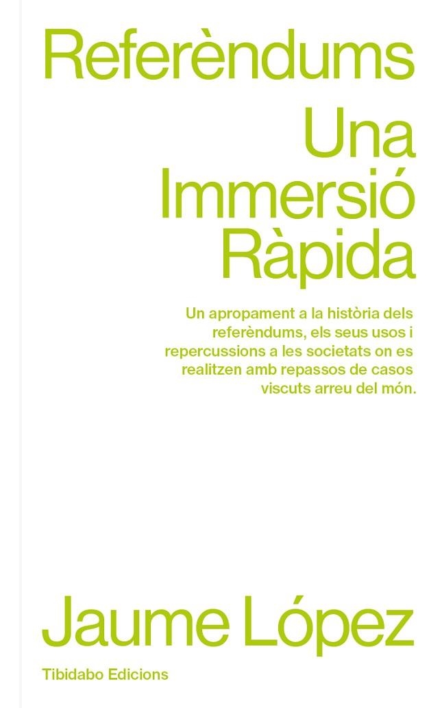 REFERÈNDUMS | 9788410013049 | LÓPEZ HERNÁNDEZ, JAUME | Llibreria Online de Vilafranca del Penedès | Comprar llibres en català