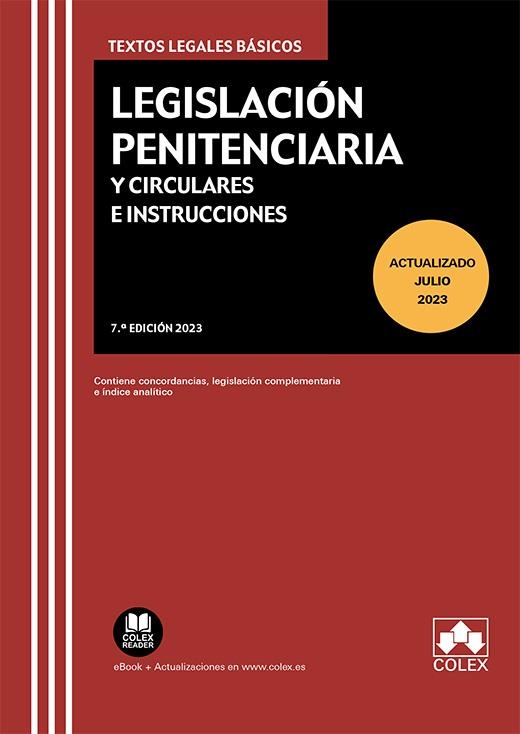 LEGISLACIÓN PENITENCIARIA Y CIRCULARES E INSTRUCCIONES**** | 9788411940047 | S.L., EDITORIAL COLEX | Llibreria Online de Vilafranca del Penedès | Comprar llibres en català