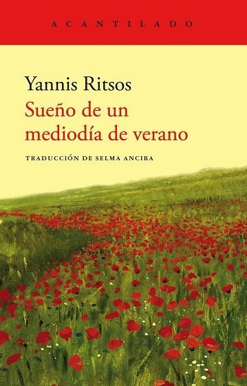 SUEÑO DE UN MEDIODÍA DE VERANO | 9788419036797 | RITSOS, YANNIS | Llibreria Online de Vilafranca del Penedès | Comprar llibres en català