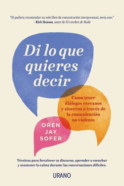 DI LO QUE QUIERES DECIR | 9788416720958 | SOFER, OREN JAY | Llibreria Online de Vilafranca del Penedès | Comprar llibres en català