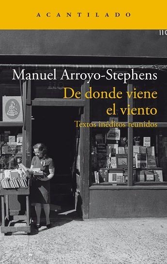 DE DONDE VIENE EL VIENTO | 9788419036964 | ARROYO-STEPHENS, MANUEL | Llibreria Online de Vilafranca del Penedès | Comprar llibres en català