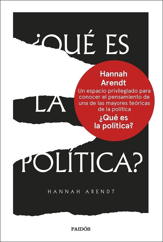 QUÉ ES LA POLÍTICA ? | 9788449342585 | ARENDT, HANNAH | Llibreria Online de Vilafranca del Penedès | Comprar llibres en català