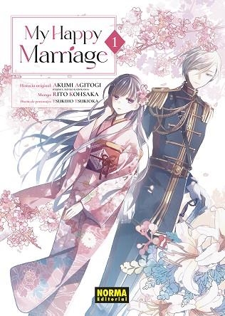 MY HAPPY MARRIAGE 01 | 9788467970326 | AGITOGI, AKUMI/KOHSAKA, RITO/TSUKIOKA, TSUKIHO | Llibreria Online de Vilafranca del Penedès | Comprar llibres en català