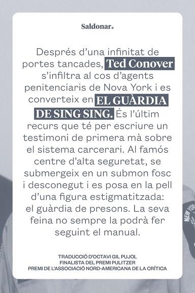 EL GUARDIÀ DE SING SING | 9788419571410 | CONOVER, TED | Llibreria L'Odissea - Libreria Online de Vilafranca del Penedès - Comprar libros